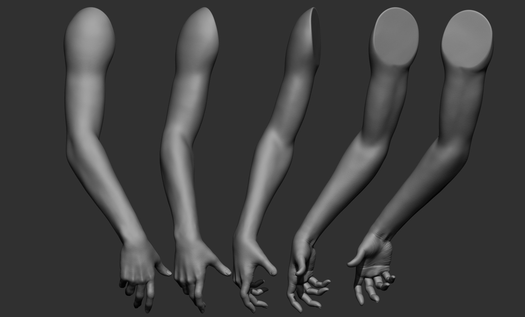 16 Female Arm Poses 3D Model - TurboSquid 1925496