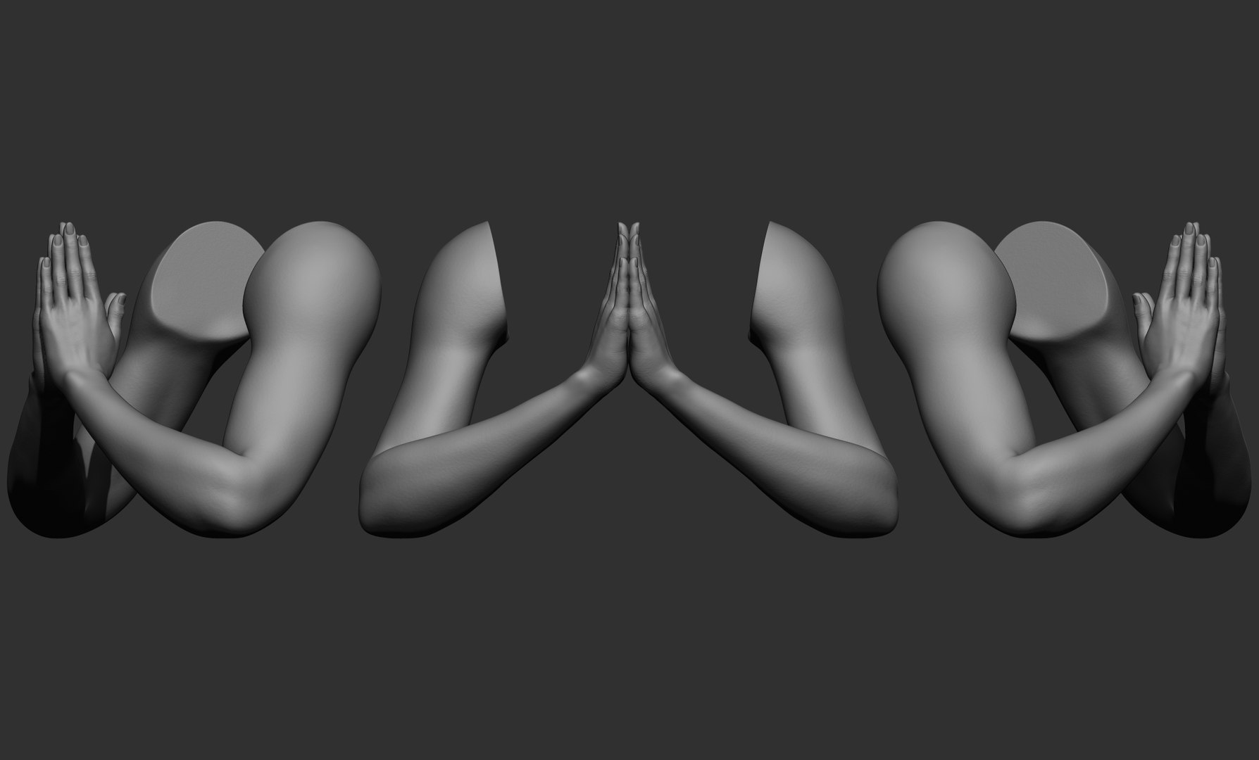 16 Female Arm Poses 3D Model - TurboSquid 1925496