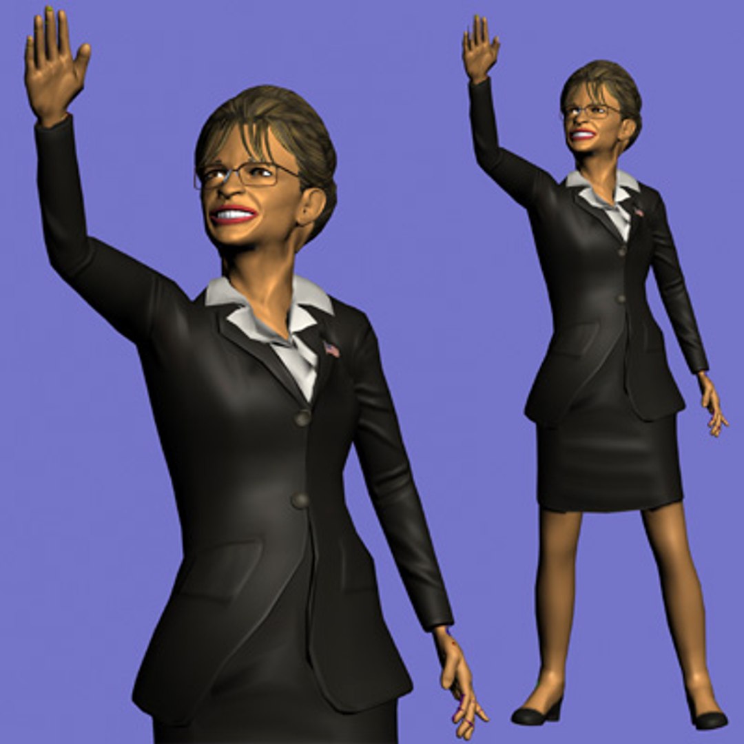 Sarah Palin 3d Max