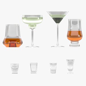 Cocktail glasses Pack model