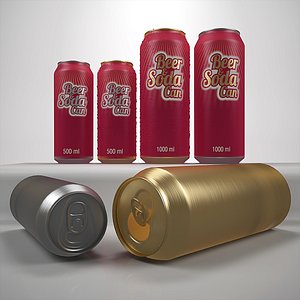 Beer can 500 ml 1000 ml
