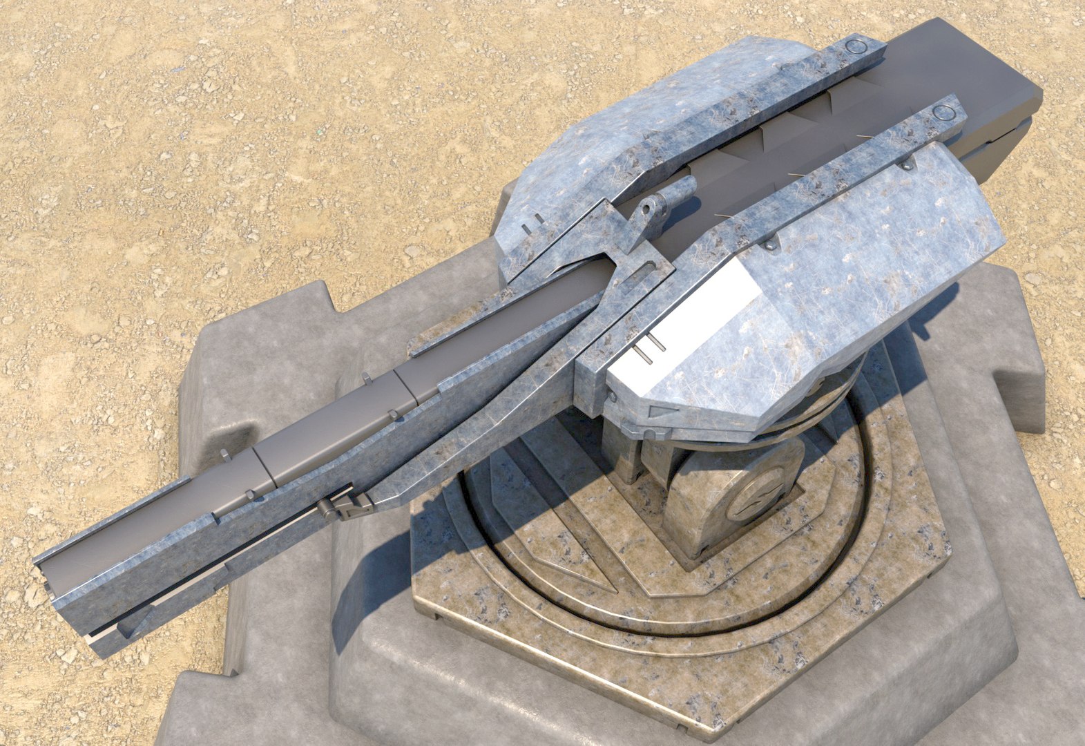 Railgun Turret 3D Model - TurboSquid 1641125