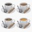 Collection de tasses à café expresso