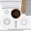 Collection de tasses à café expresso