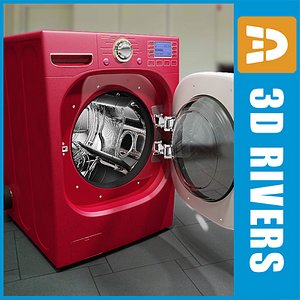 red dryer 3d model