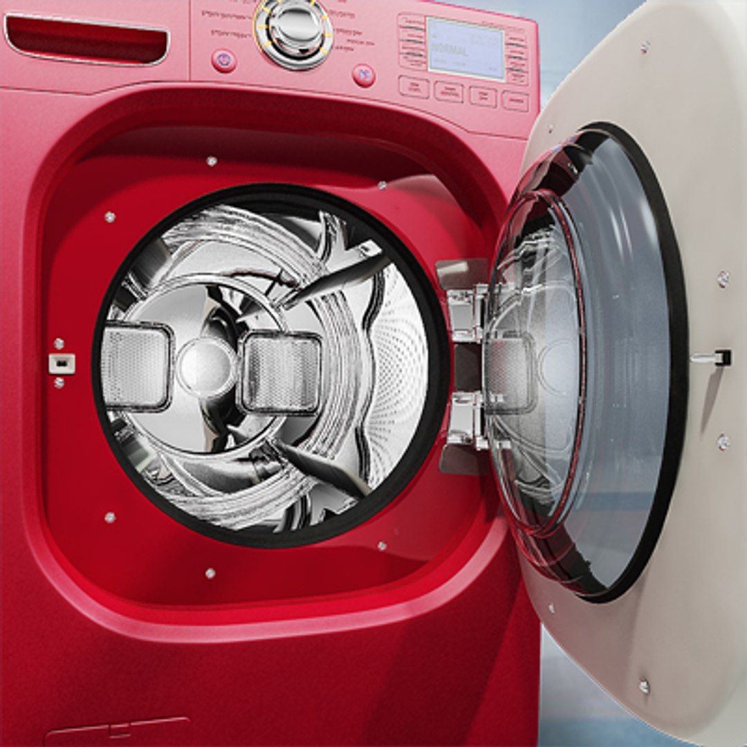 Red Dryer 3d Model