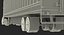 tesla semi trucks trailers 3D model