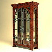 Wrought iron Display Cabinet