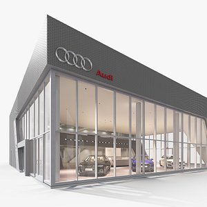 Audi Car Showroom with Modern Cars