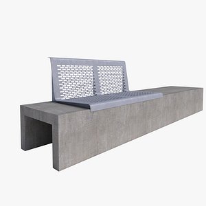 Concrete Outdoor Bench