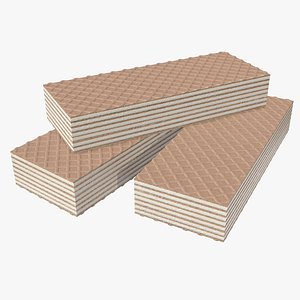 3D model cake waffle