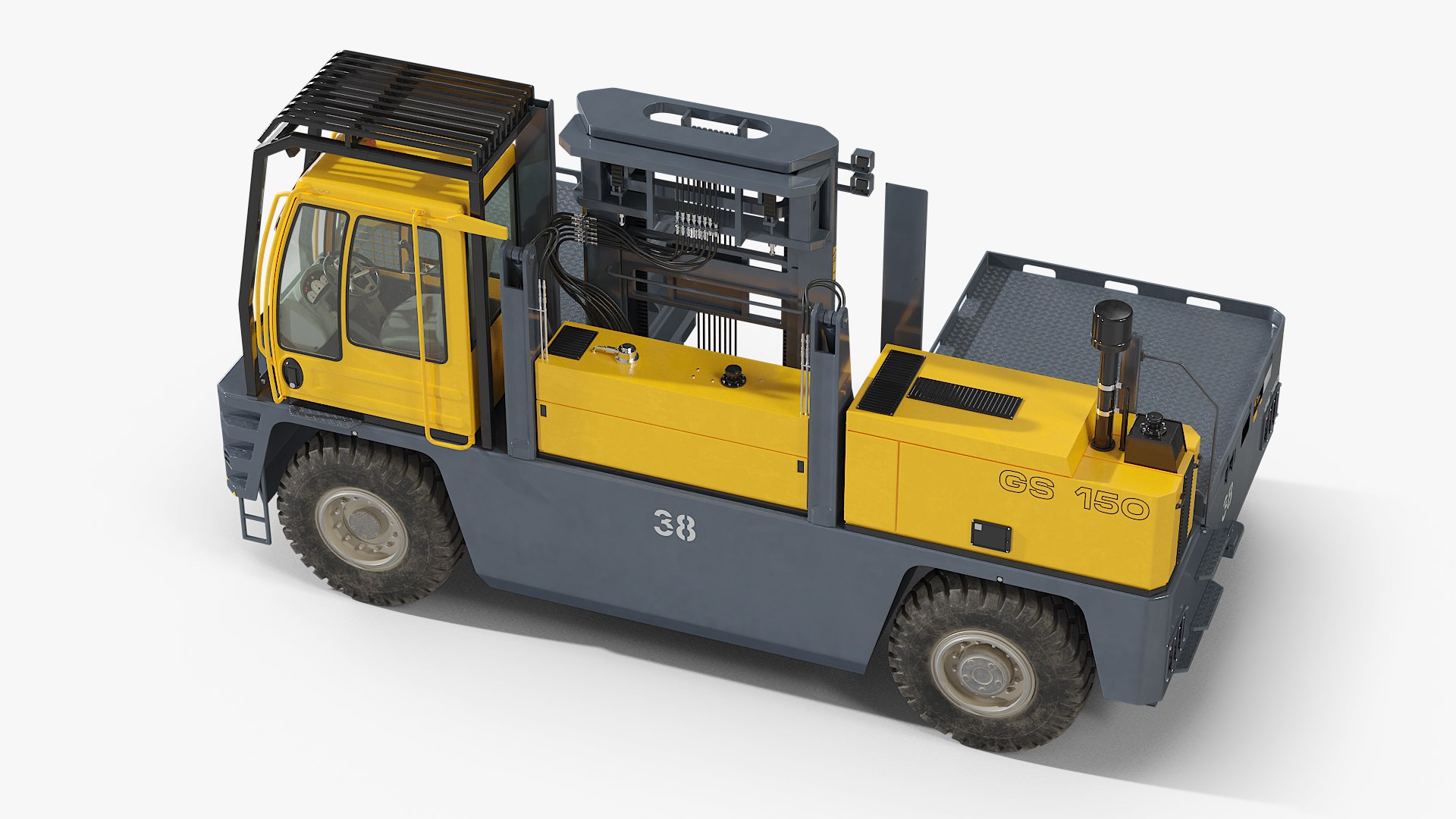 Heavy Sideloader Truck GS 150 3D model preview