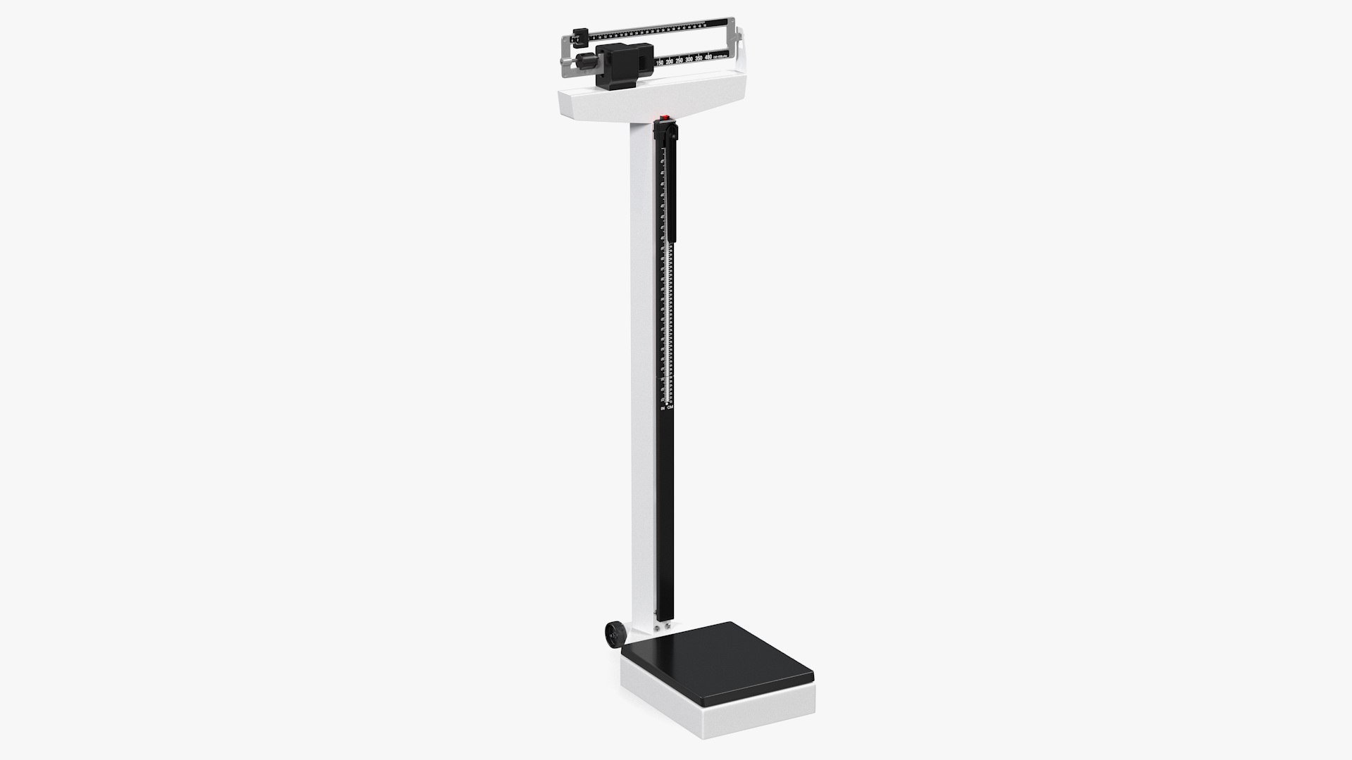 Physician Weighing Scale with Height Rod 3D model preview