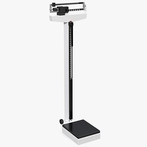 3D physician weighing scale height