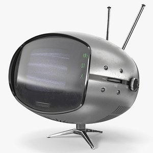 Panasonic Orbitel TR005 Retro Television Vintage Silver model