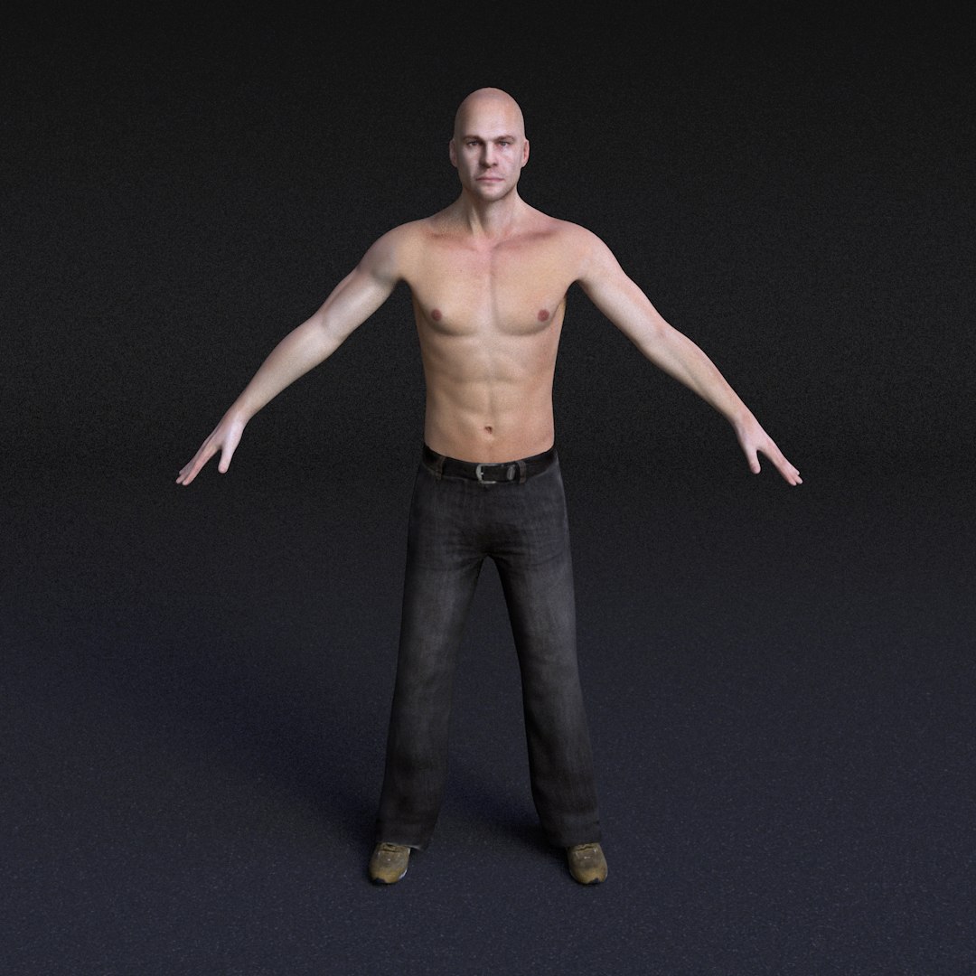 3ds Character Male - Rigged