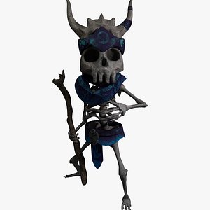 Stylized Fantasy Skeleton Mage
