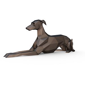 3D Italian Greyhound model