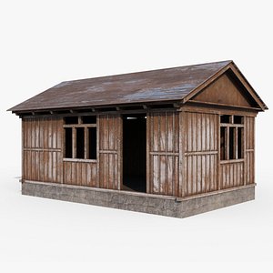 3D Wooden Shack