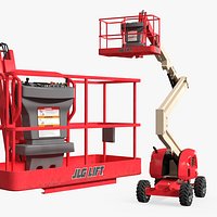 JLG Articulating Boom Lift Red