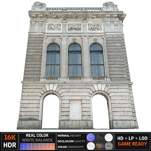 3d model building facade