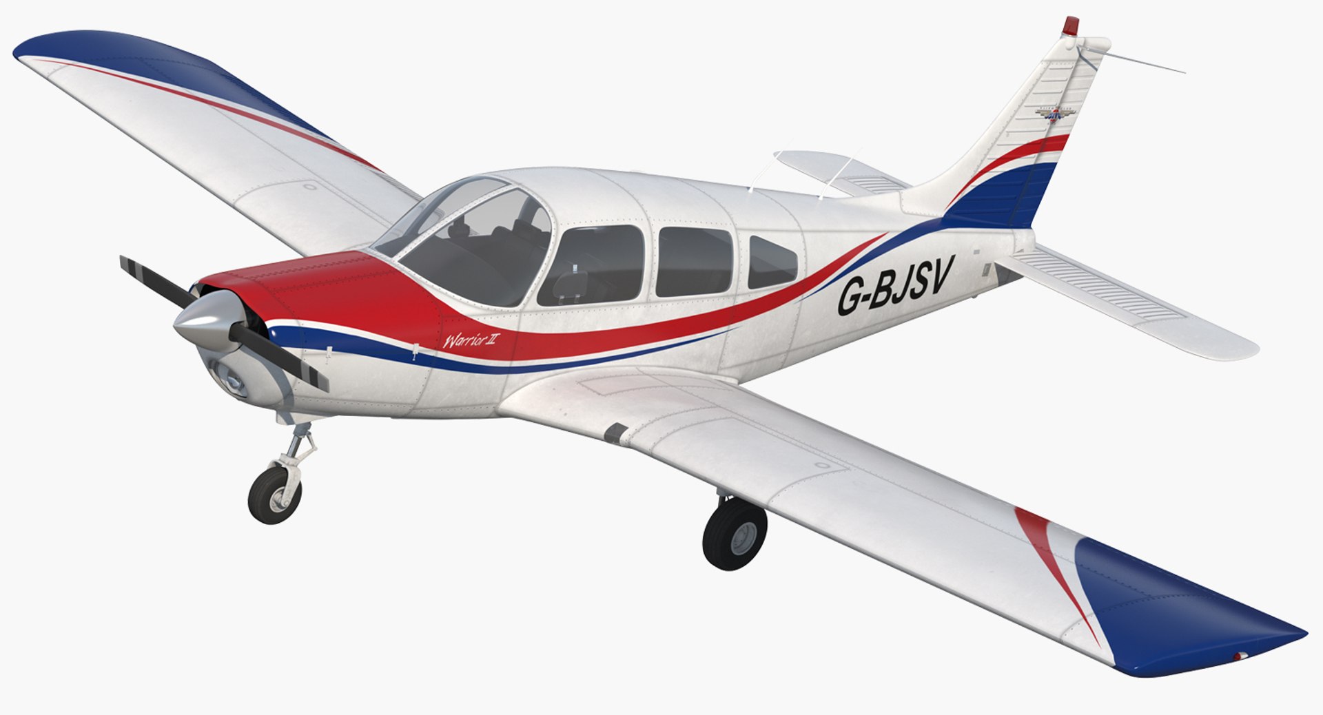 Piper PA28-161 Cherokee 3D Model 3D model preview