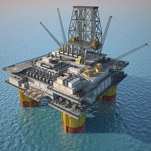Oil Platform 3ds Max 2013