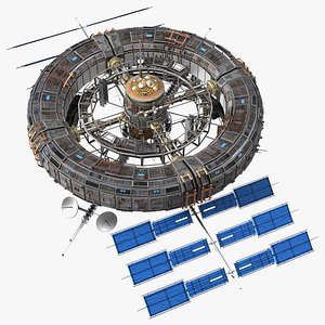 Futuristic Sci Fi Space Station