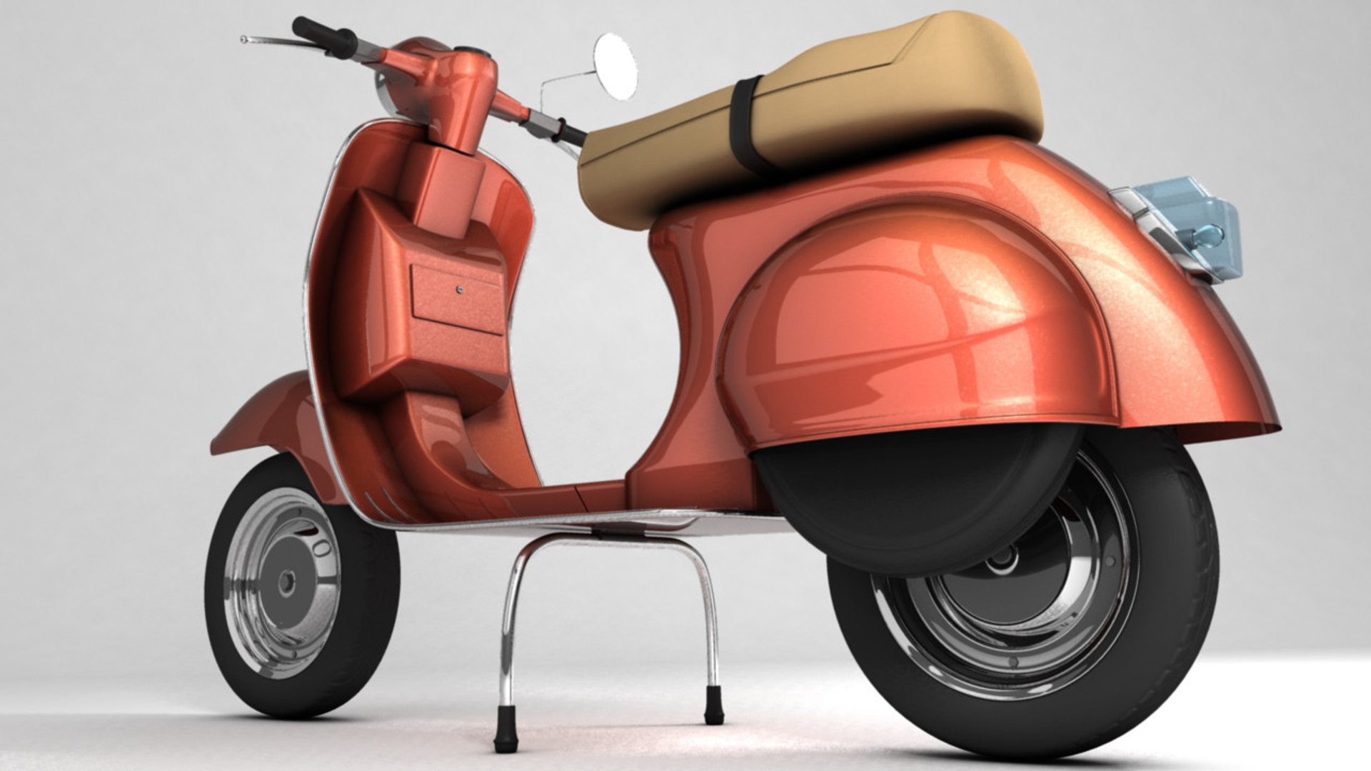 modelo 3d Moto vespa vintage - TurboSquid 1672702