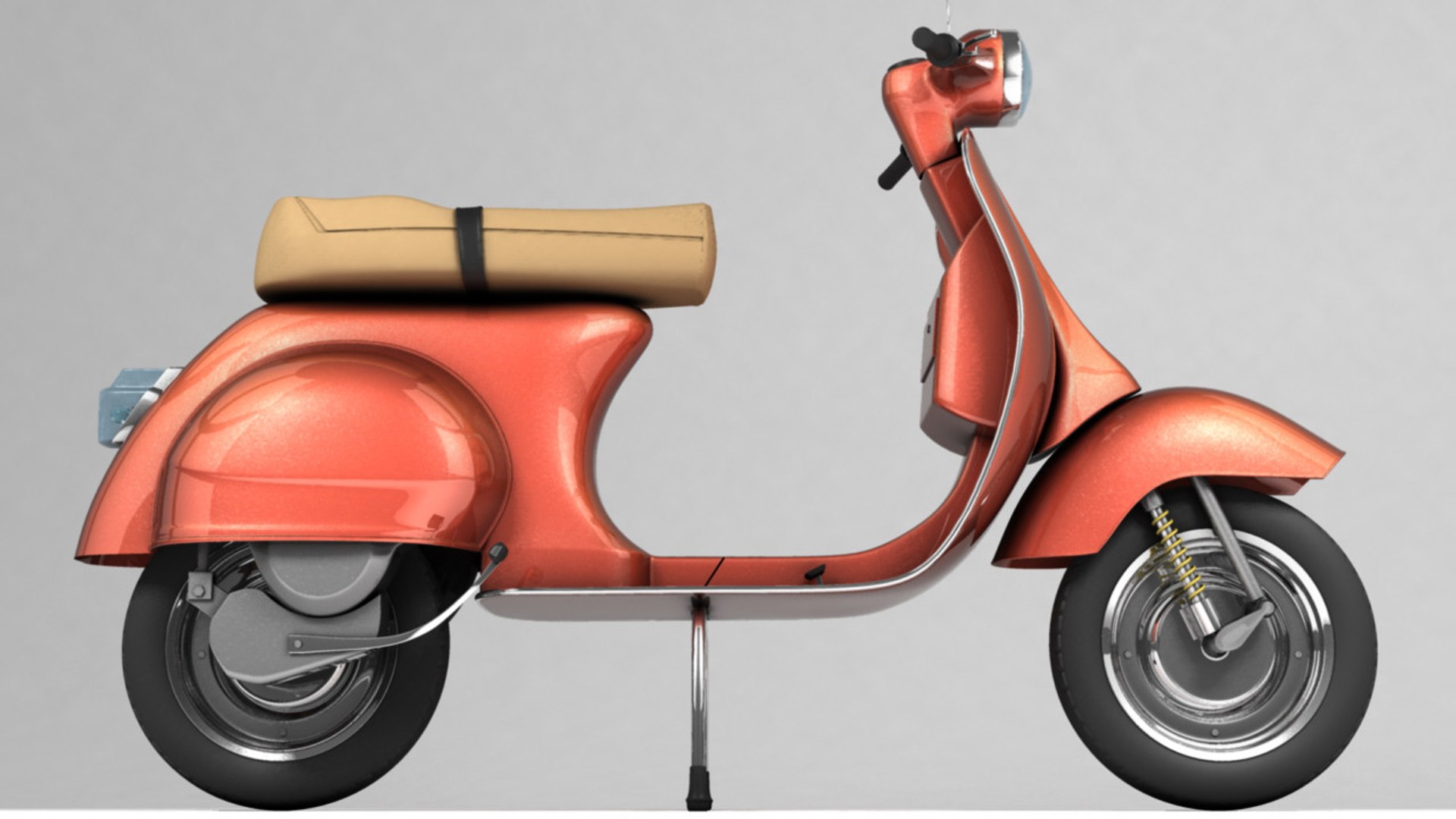 modelo 3d Moto vespa vintage - TurboSquid 1672702