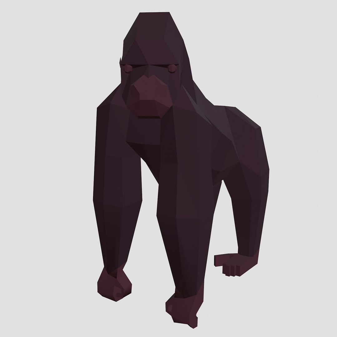 3D style pack animals simple model https://p.turbosquid.com/ts-thumb/OY/5Sg5Uz/zhWm98Y8/gorilla1/png/1549713799/1920x1080/fit_q87/4f598ed2ea85909ef699abcd9f1f6ae9354ed657/gorilla1.jpg