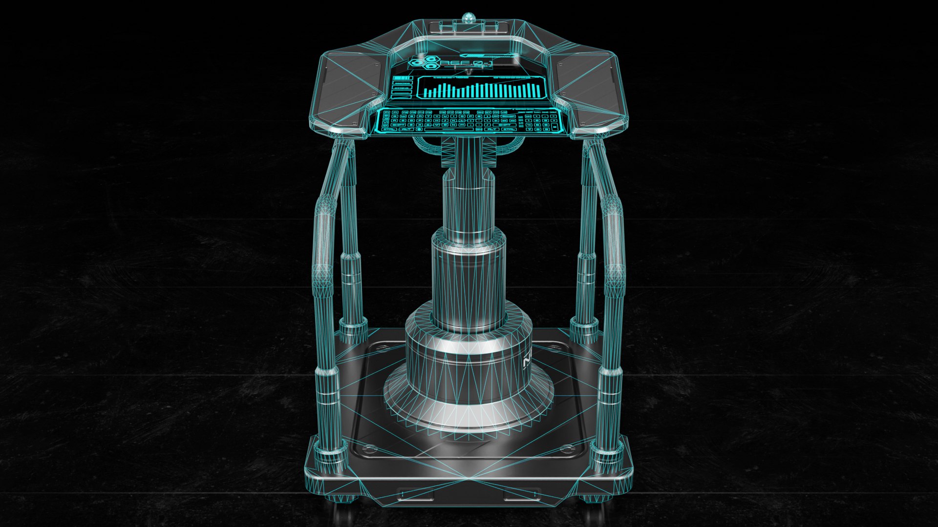 3D Sci Fi Console - TurboSquid 2212515