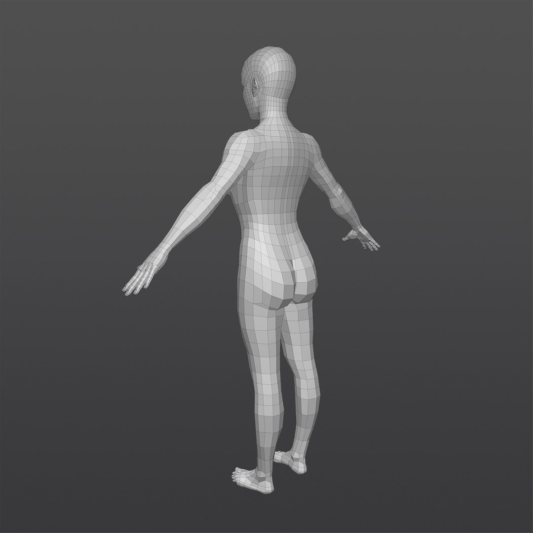3D Female Body Model - TurboSquid 1418446