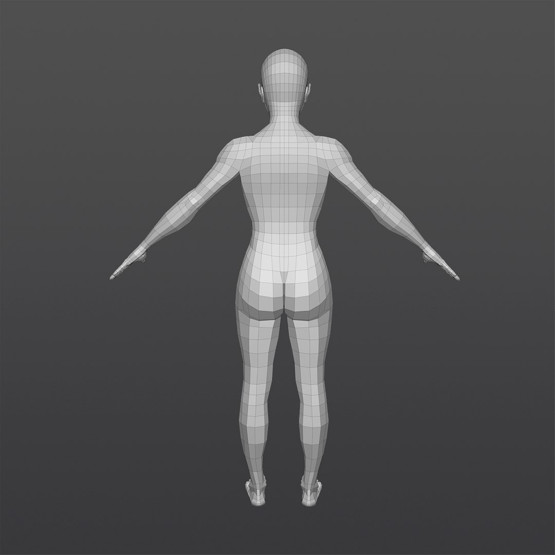 3D Female Body Model - TurboSquid 1418446