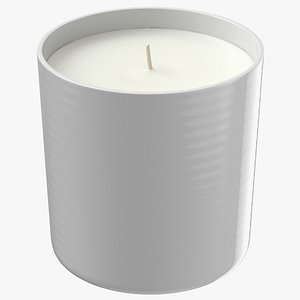 3D single wick scented candles model