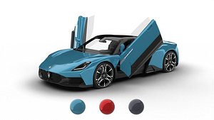 Maserati MCPura 2026 HQ 3d model 3D model