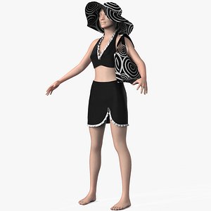 3d model dress female