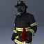 3D Firefighter US ULTIMATE Rigged 3d model
