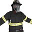 3D Firefighter US ULTIMATE Rigged 3d model