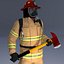 3D Firefighter US ULTIMATE Rigged 3d model