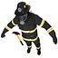 3D Firefighter US ULTIMATE Rigged 3d model