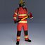 3D Firefighter US ULTIMATE Rigged 3d model