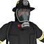 3D Firefighter US ULTIMATE Rigged 3d model