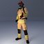 3D Firefighter US ULTIMATE Rigged 3d model