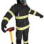 3D Firefighter US ULTIMATE Rigged 3d model