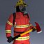 3D Firefighter US ULTIMATE Rigged 3d model
