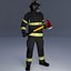 3D Firefighter US ULTIMATE Rigged 3d model