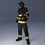 3D Firefighter US ULTIMATE Rigged 3d model