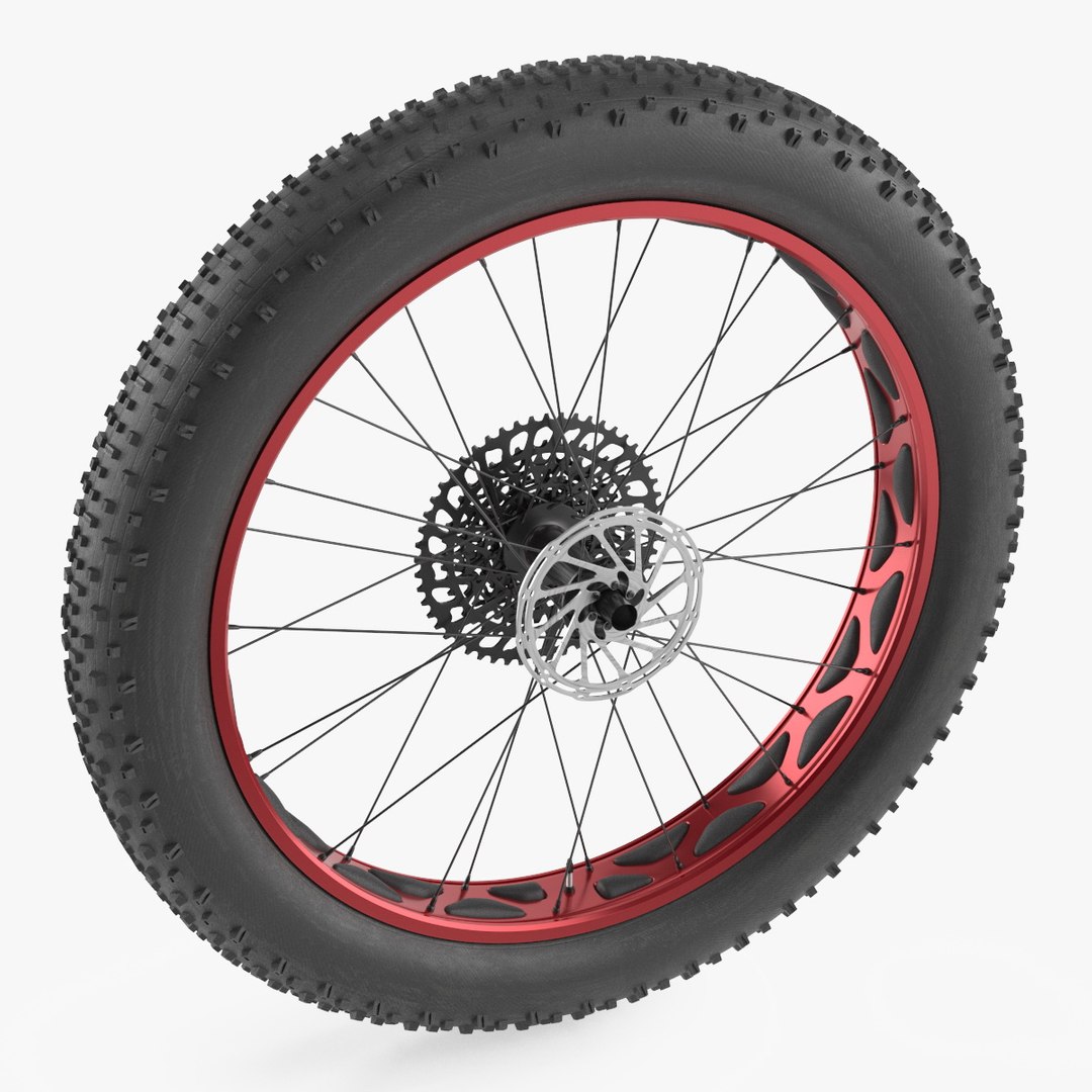 Fat Bike Wheel 3D model preview