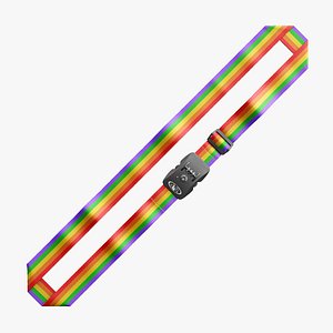 Luggage belt with locker